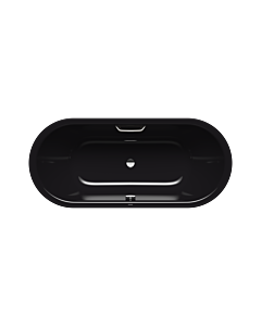 Kaldewei Classic duo bathtub oval 291210110701 180x80cm, handle hole, black