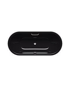 Kaldewei Classic duo Badewanne oval 291310210701 160x70cm, Griffloch, Vollantislip, schwarz