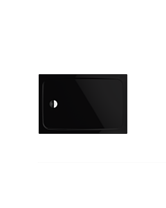 Kaldewei Cayonoplan douche match0 362747983701 90x140x2,5cm, avec support, effet perlant, noir