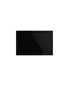 Kaldewei Cayonoplan Duschwanne 361647980701 80x100x1,8cm, mit Träger, schwarz