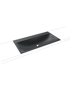 Kaldewei Silenio built-in washbasin 907806003715 3038, 90 x 46 cm, catania gray matt, pearl effect, overflow, without tap hole