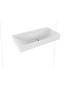 Kaldewei Silenio wall-mounted washbasin 904406313001 3045, 90 x 46 x 12 cm, white pearl effect, without overflow, without tap hole
