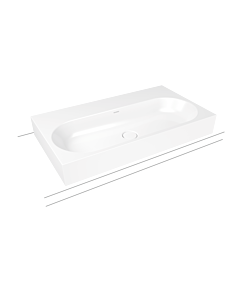 Kaldewei Centro washbasin 903106013715 3058, 90x50x12cm, cataniagrey matt pearl effect, without overflow, 1 tap hole
