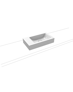 Kaldewei Cono lave-mains 908106003001 55x30cm, sans trop-plein, sans trou taraudé, effet blanc nacré