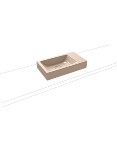 Kaldewei Cono hand washbasin 908106003030 55x30cm, without overflow, without tap hole, bahamabeige pearl effect