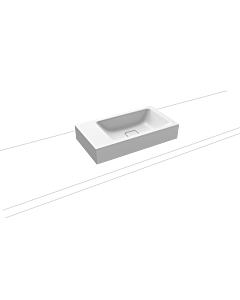 Kaldewei Cono hand washbasin 908106003711 55x30cm, without overflow, without tap hole, alpine Weis matt pearl effect