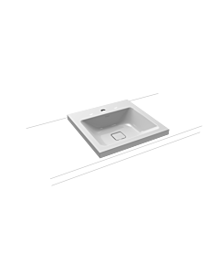 Kaldewei Cono washbasin 908306013199 50x50cm, without overflow, 1 tap hole, manhattan pearl effect