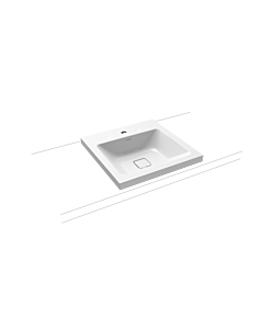 Kaldewei Cono washbasin 908306013001 50x50cm, without overflow, 1 tap hole, white pearl effect