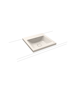 Kaldewei Cono Aufsatz-Waschtisch 908306003231 50x50cm, ohne Überlauf, ohne Hahnloch, pergamon Perl-Effekt