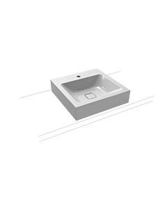 Kaldewei Cono washbasin 908406013199 50x50cm, without overflow, 1 tap hole, manhattan pearl effect