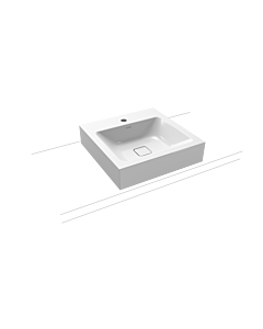Kaldewei Cono washbasin 908406013001 50x50cm, without overflow, 1 tap hole, white pearl effect