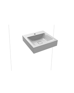 Kaldewei Cono Wand-Waschtisch 908606013199 manhattan Perl-Effekt, 50x50cm, ohne Überlauf, 1 Hahnloch