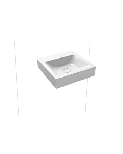 Kaldewei Cono Wand-Waschtisch 908606003001 50x50cm, ohne Überlauf, ohne Hahnloch, weiß Perl-Effekt