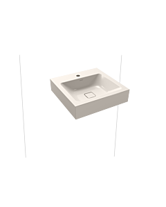 Kaldewei Cono vanité murale 908606013231 pergamon nacré, 50x50cm, sans trop-plein, 1 trou pour le robinet
