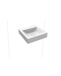 Kaldewei Cono wall-mounted washbasin 908606003711 50x50cm, without overflow, without tap hole, alpine white matt pearl effect