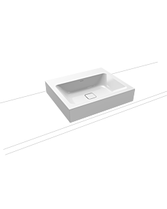 Kaldewei Centro Aufsatzwaschtisch 902106003001 3085, 60x50x12cm, weiss Perl-Effekt, ohne Hahnloch