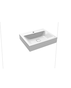 Kaldewei Cono Wandwaschtisch 902506013001 3089, 60x50x12cm, weiss Perl-Effekt, 1 Hahnloch