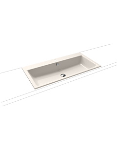 Kaldewei Puro built-in washbasin 900206013231 3152, 90x46cm, pergamon, with overflow, 1 tap hole