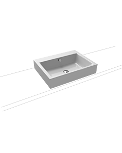 Kaldewei Puro lavabo 900706003199 3157, 60x46cm, manhattan effet perlant , avec trop - plein, sans trou de coulée