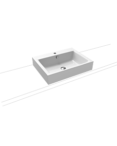 Kaldewei Puro vasque à poser 900706013001 3157, 60x46x12cm, blanc effet perlant , trou pour robinet 2000
