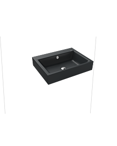 Kaldewei Puro wall-mounted vanity unit 901406013715 3164, 60x46cm, cataniagrey matt pearl effect, with overflow, with tap hole