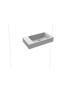 Kaldewei Puro washbasin 906906003199 without overflow, without tap hole, manhattan pearl effect, 55x30x1,0cm