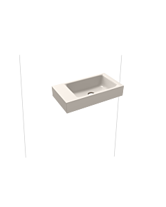 Kaldewei Puro lavabo encastré 906906003231 sans trop-plein, sans trou pour robinetterie, pergamon nacré, 55x30x1,0cm