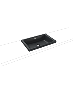 Kaldewei Puro poser 908906003715 3173, 60x38,5cm, effet cataniagrey mat, avec trop-plein, sans trou pour robinet