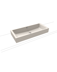 Kaldewei Puro poser sur meuble 909206003231 3176, 90x38,5cm, effet pergamon nacré, avec trop-plein, sans trou pour robinet