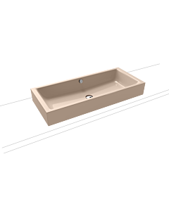 Kaldewei Puro poser 909206003030 3176, 90x38,5cm, effet perlant bahamabeige, avec trop-plein, sans trou pour robinetterie