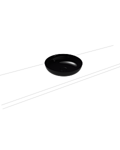 Kaldewei Miena Waschtisch-Schale 909306003701 ohne Überlauf, 45 cm, schwarz Perl-Effekt