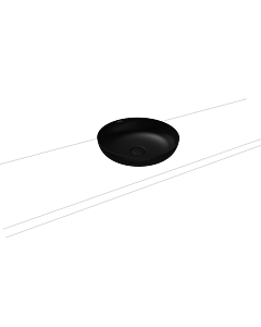 Kaldewei Miena washbasin bowl 909306003667 3180, Ø 45 cm, cool gray 90, pearl effect, without overflow, without tap hole, sound insulation