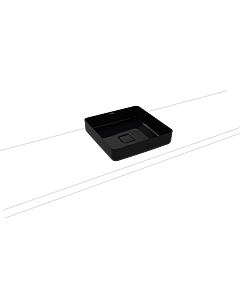 Kaldewei Miena Waschtisch-Schale 909506003701 ohne Überlauf, 40x40 cm, schwarz Perl-Effekt