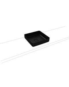 Kaldewei Miena Waschtisch-Schale 909506003667 3184, 40 x 40 cm, cool grey 90, ohne Überlauf, ohne Hahnloch, Schallschutz