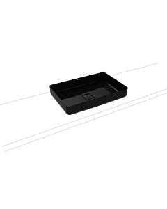 Kaldewei Miena Waschtisch-Schale 909606003701 ohne Überlauf, 58X38 cm, schwarz Perl-Effekt