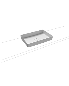Kaldewei lavabo Miena Mod.3185NP 909606913001 580x380mm, blanc alpin, effet perlant , sans trop-plein