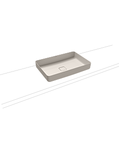 Kaldewei Miena Waschtisch-Schale 909606003231 ohne Überlauf, 58X38 cm, pergamon Perl-Effekt