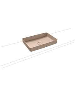 Kaldewei Miena Waschtisch-Schale 909606003030 ohne Überlauf, 58X38 cm, bahmabeige Perl-Effekt