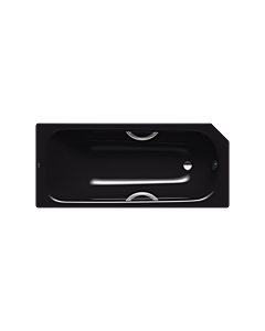 Kaldewei Saniform star Badewanne 134234013701 160x70cm, Vollantislip, Variante 3, schwarz Perl Effekt