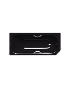 Kaldewei Saniform star Badewanne 134330000701 160x70cm, Antislip, Variante 4, schwarz