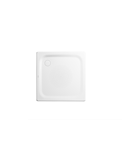 Kaldewei Superplan Classic receveur de douche 447035003001 100x100x2,5cm, avec support, antidérapant effet perlant , blanc