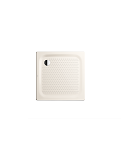 Kaldewei Superplan Classic Duschwanne 447047940231 100x100x2,5cm, Träger flach, Vollantislip, pergamon