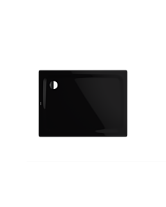Kaldewei Superplan receveur de douche classique 430447983701 90x100x2,5cm, support plat, effet perlant , noir