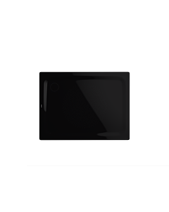 Kaldewei Superplan surface de douche classique 430747930701 100x120cm, plat, sangles, antidérapant, noir