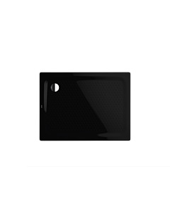 Kaldewei Superplan Classic Duschwanne 430435040701 90x100x2,5cm, mit Träger, Vollantislip, schwarz