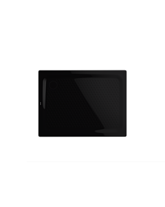 Kaldewei Superplan Classic xxl receveur de douche 431235040701 100x140x4,3cm, avec support, entièrement antidérapant, noir