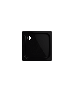 Kaldewei Duschplan Duschwanne 440335000701 90x90x6,5cm, mit Träger, Antislip, schwarz