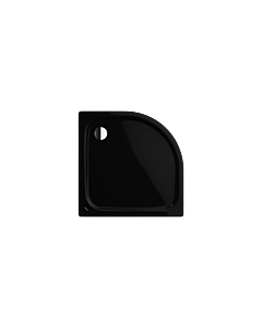 Kaldewei Zirkon receveur de douche 456948043701 90x90x3,5cm, avec effet perlant , match0, noir