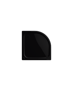 Kaldewei Zirkon Duschwanne 456848040701 90x80x3,5cm, mit Träger, schwarz