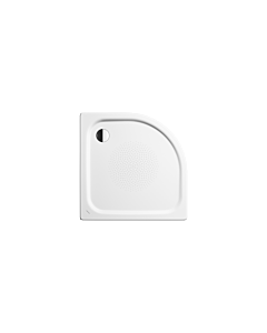 Kaldewei douche Zirkon 452035000001 80x80x6.5cm, avec support, antidérapant, blanc